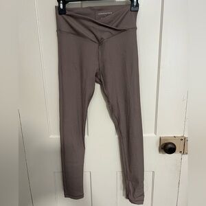 Aeropostale Brown Ribbed Leggings